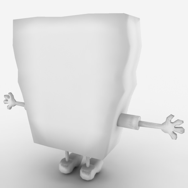 Spongebob SquarePants Low-poly 3D model_7