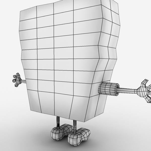 Spongebob SquarePants Low-poly 3D model_10