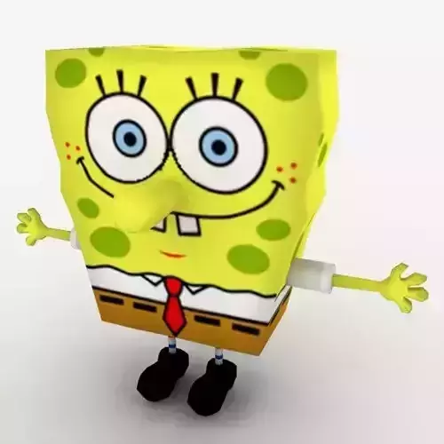 Spongebob SquarePants Low-poly 3D model