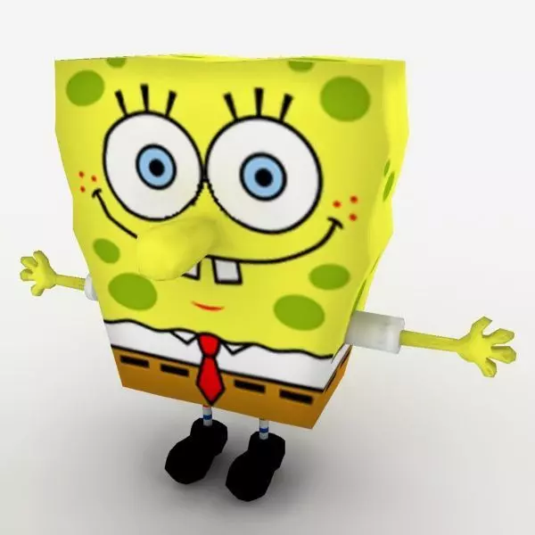 Spongebob SquarePants Low-poly 3D model_0