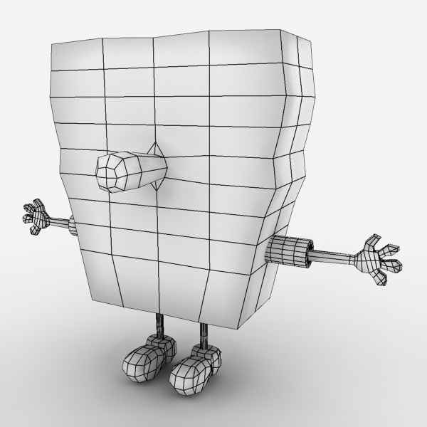 Spongebob SquarePants Low-poly 3D model_8