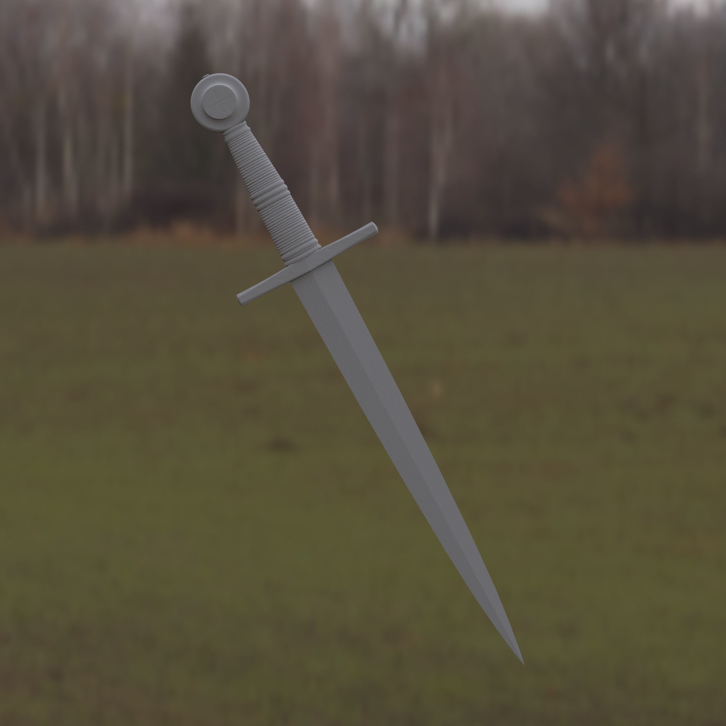 Medieval Dagger for Games and Cinematics 07 Free low-poly 3D model_13