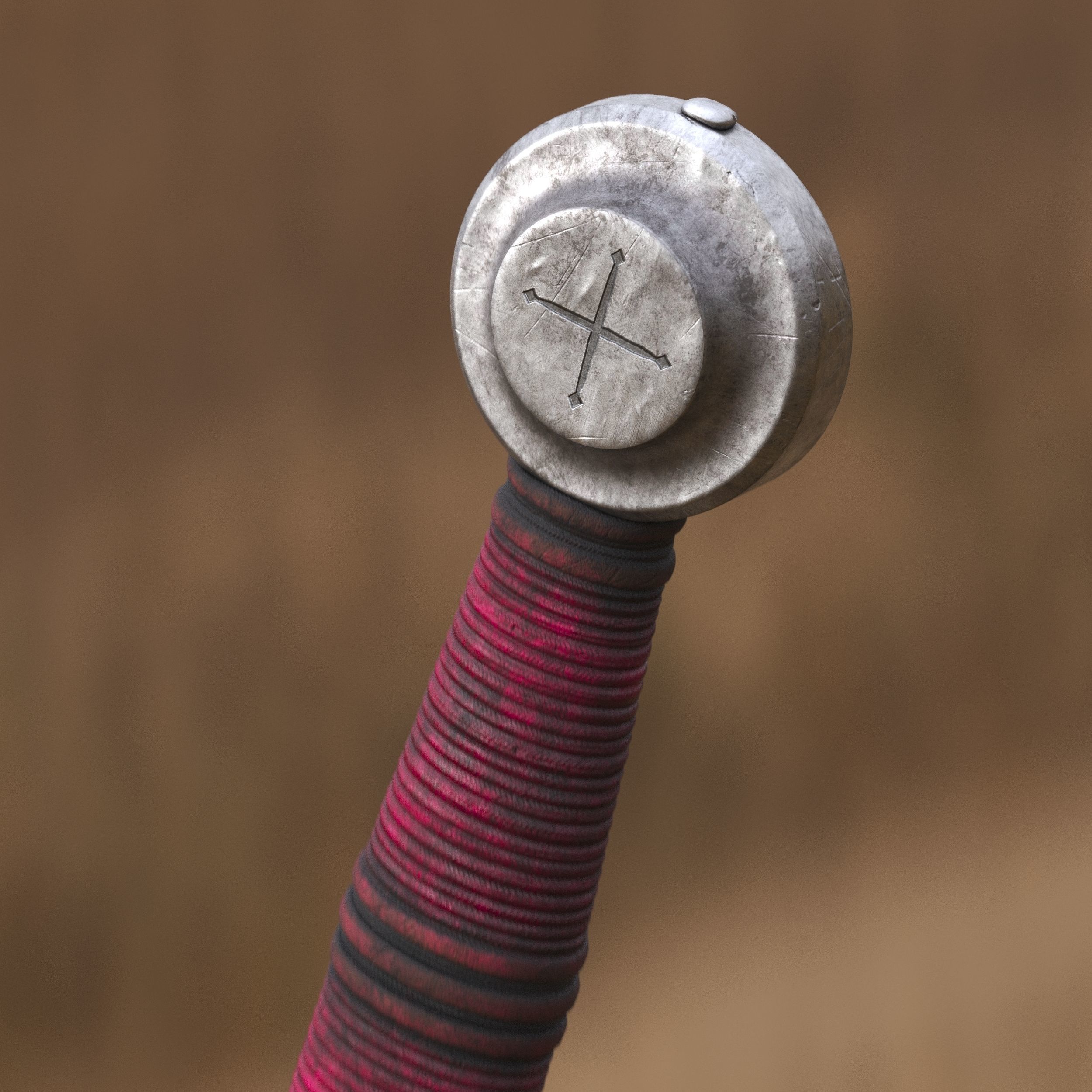 Medieval Dagger for Games and Cinematics 07 Free low-poly 3D model_6