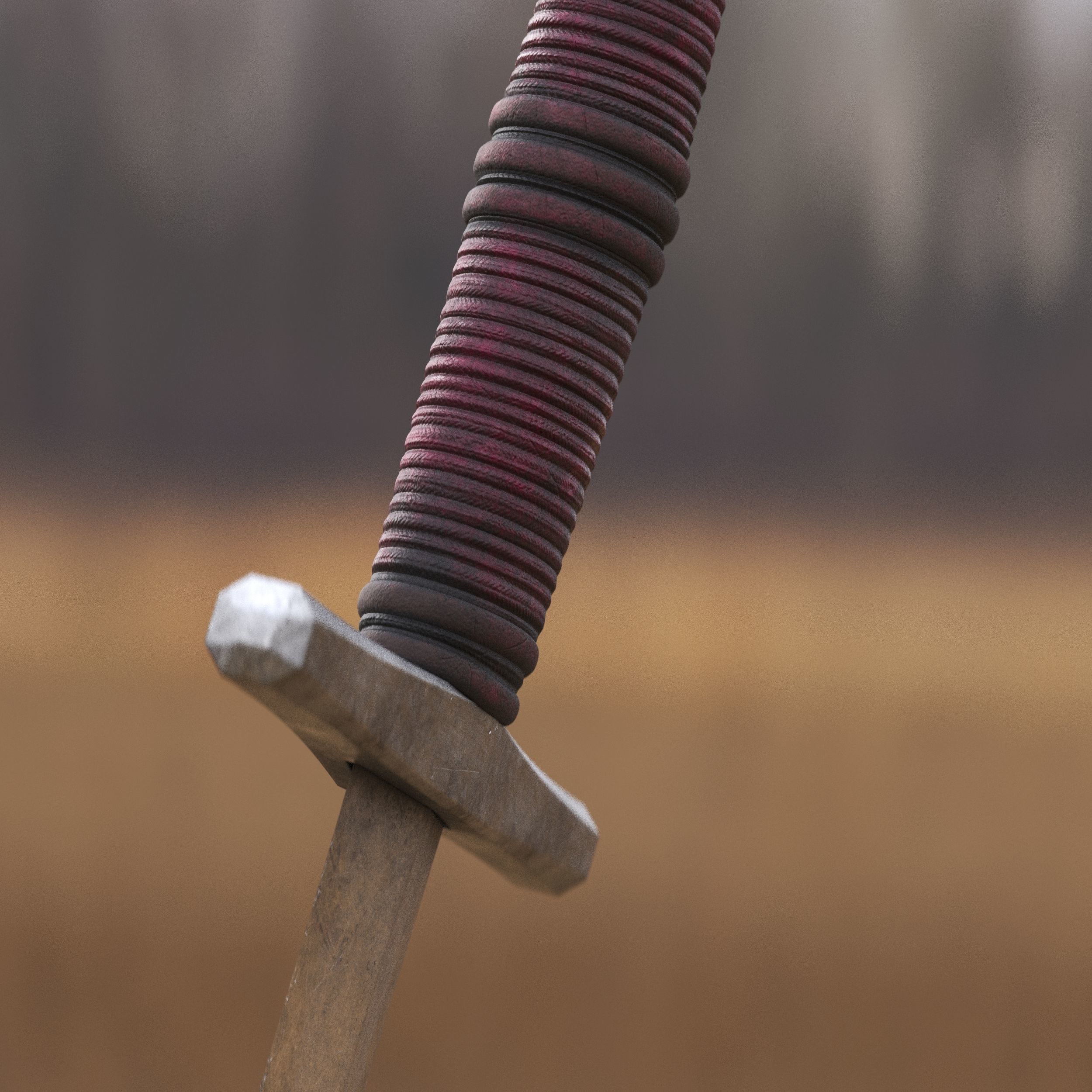 Medieval Dagger for Games and Cinematics 07 Free low-poly 3D model_8