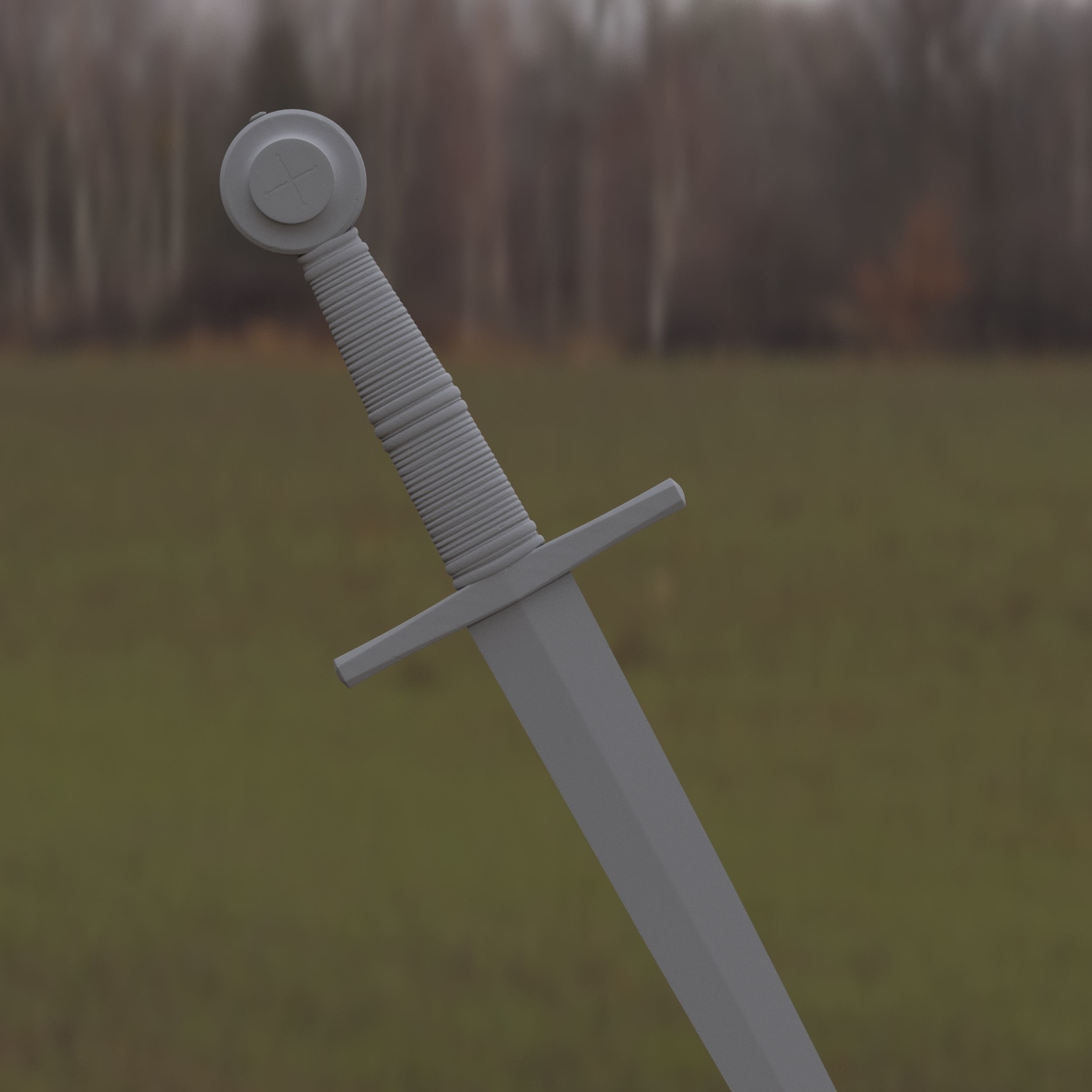 Medieval Dagger for Games and Cinematics 07 Free low-poly 3D model_11