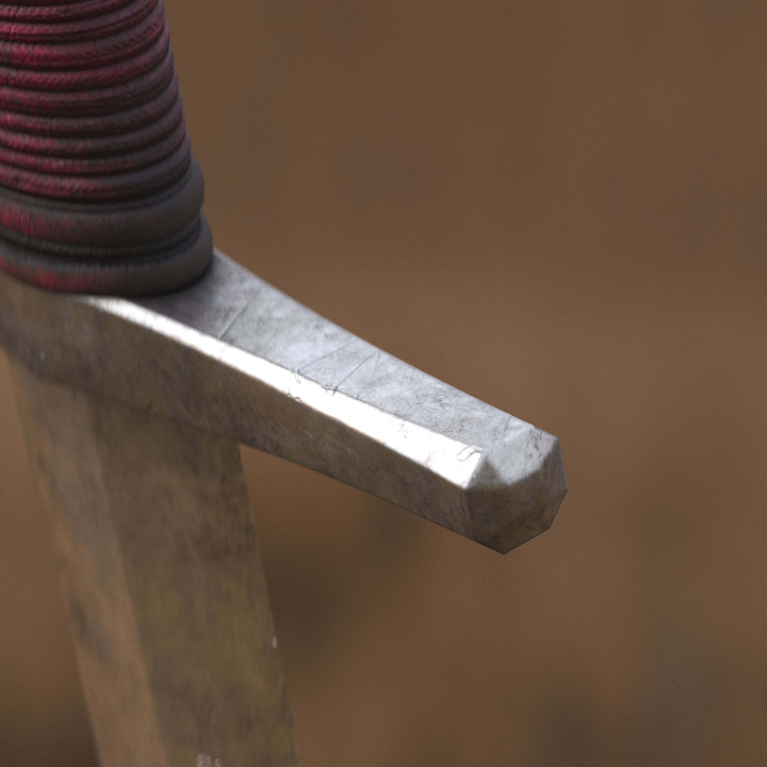 Medieval Dagger for Games and Cinematics 07 Free low-poly 3D model_7