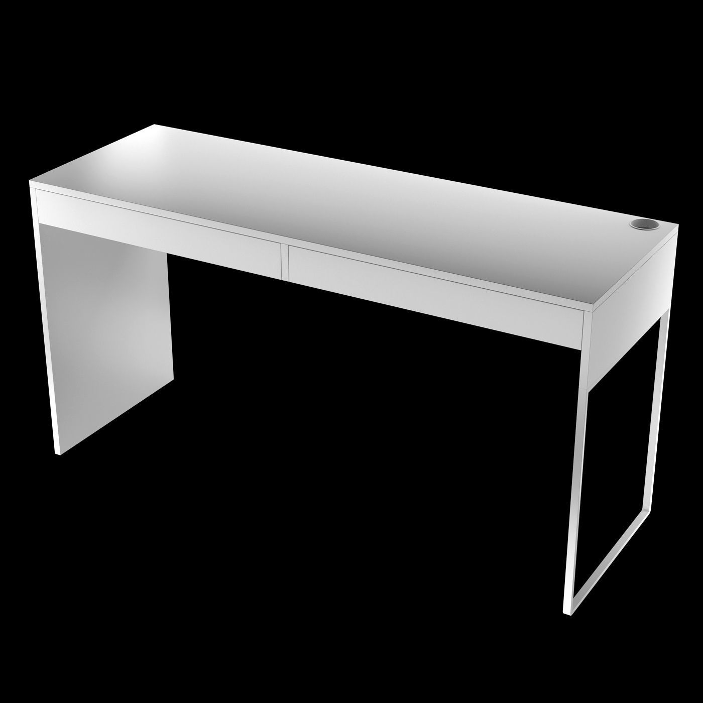 MICKE 142 table 2 colors 3D model_3