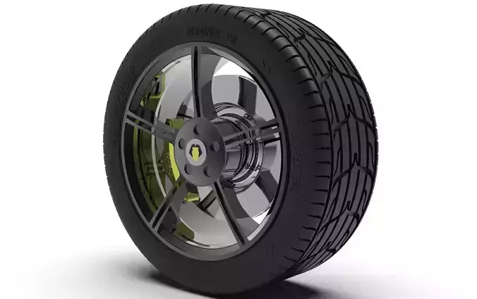 5-Spoke Wheel  3D print model