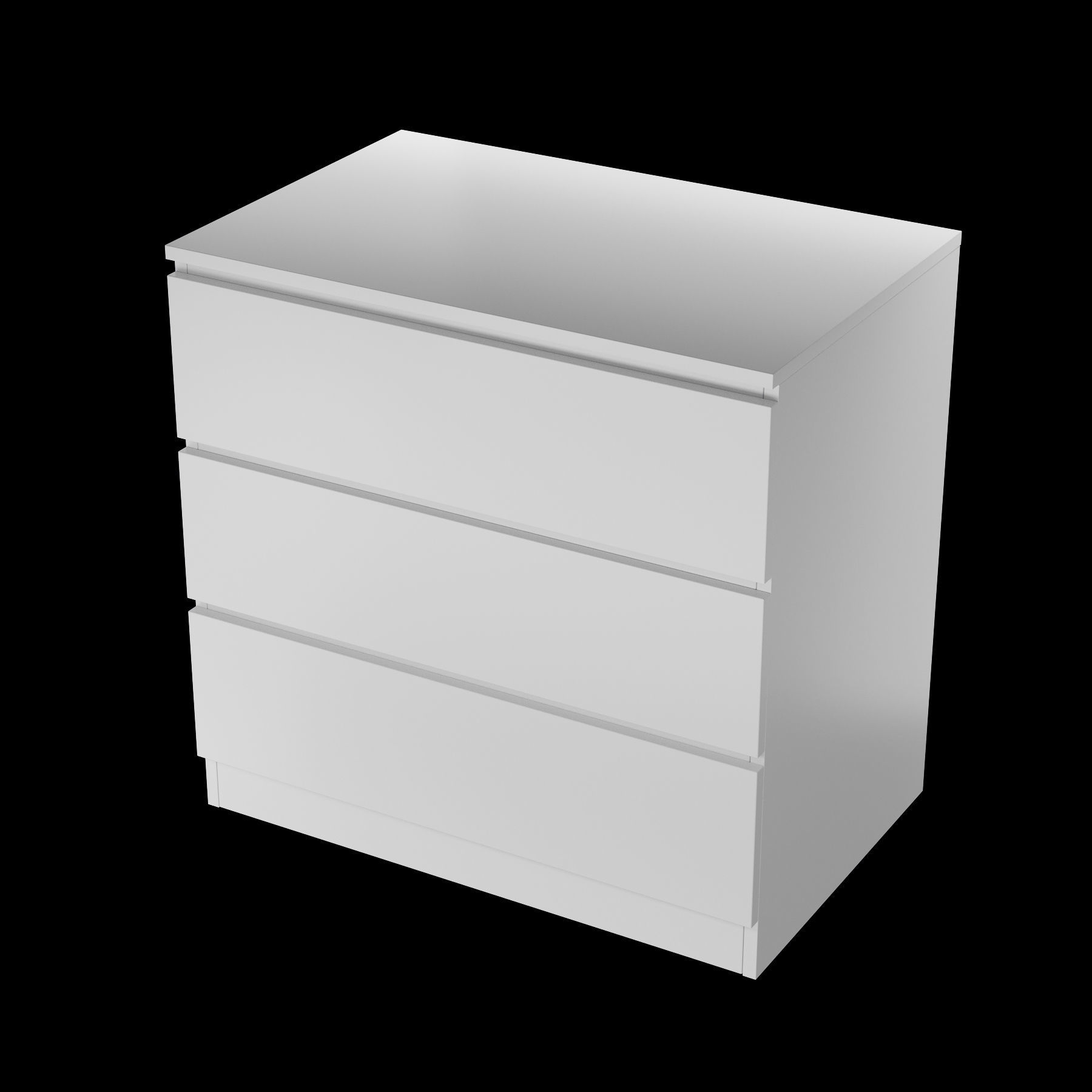 malm 2 colors 3D model_3