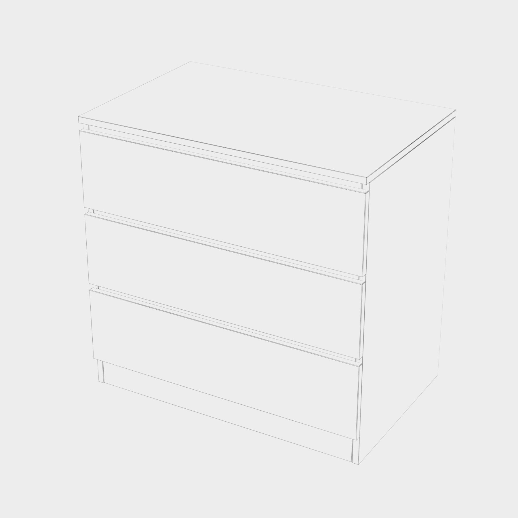 malm 2 colors 3D model_6