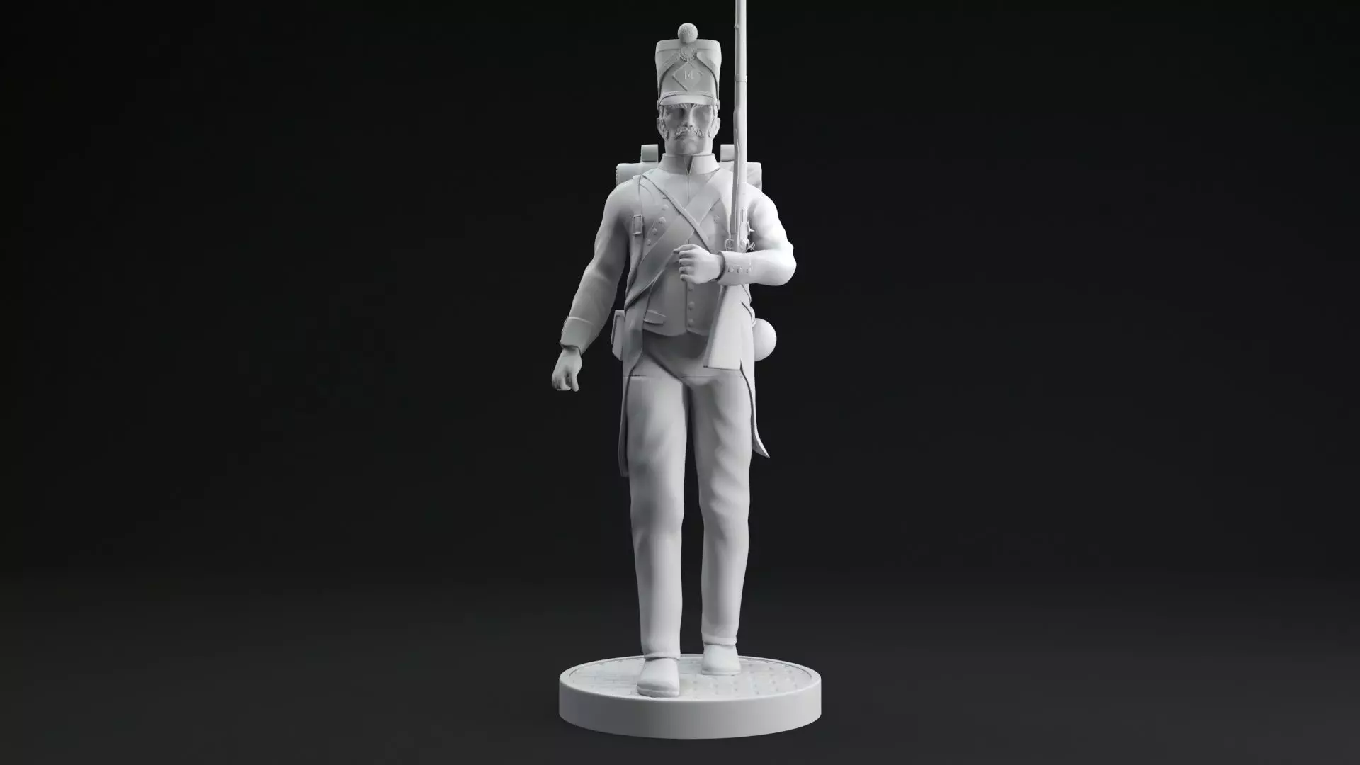 French Grande Armee Soldier  3D print model_0