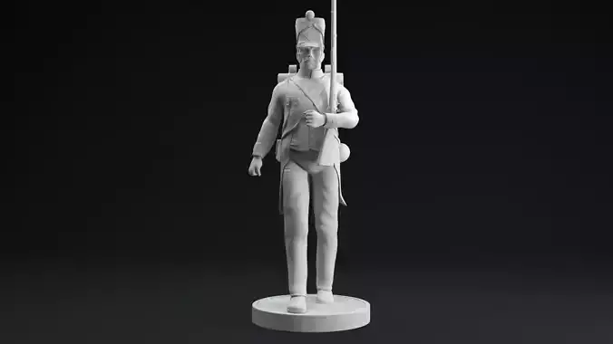 French Grande Armee Soldier  3D print model