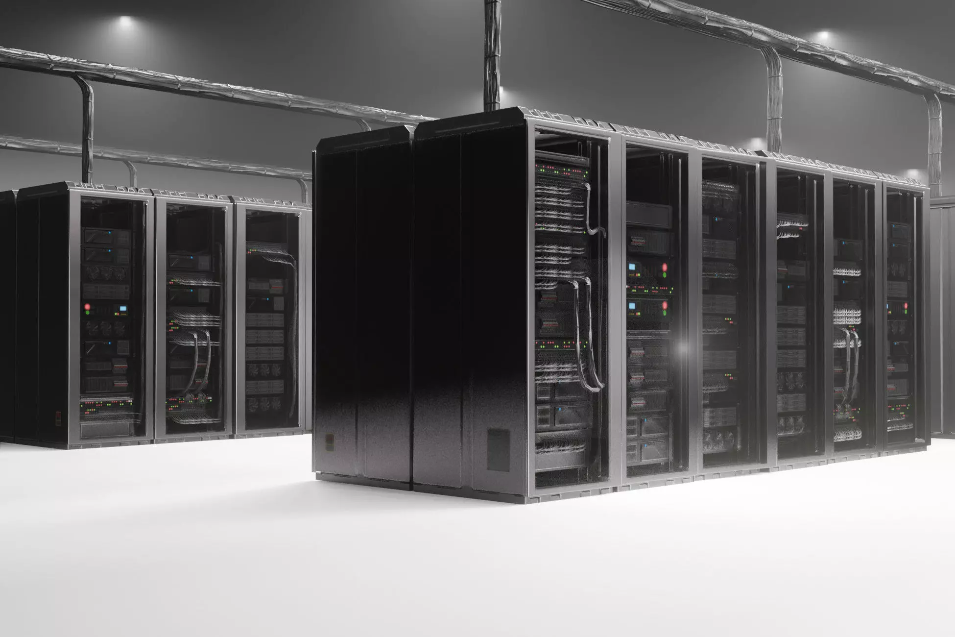 Server pack Low-poly 3D model_0