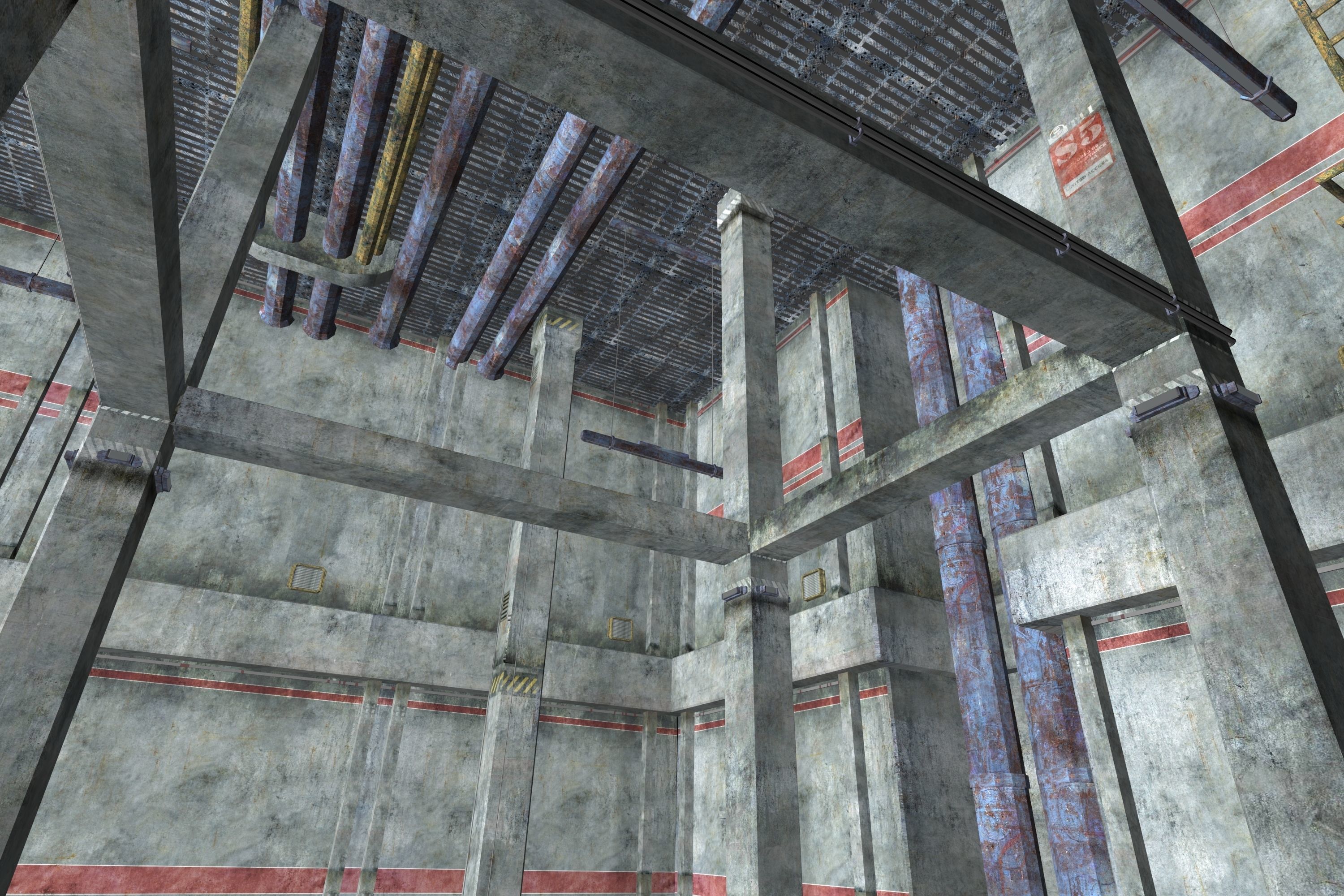 Game Environment Interior Low-poly 3D model_19