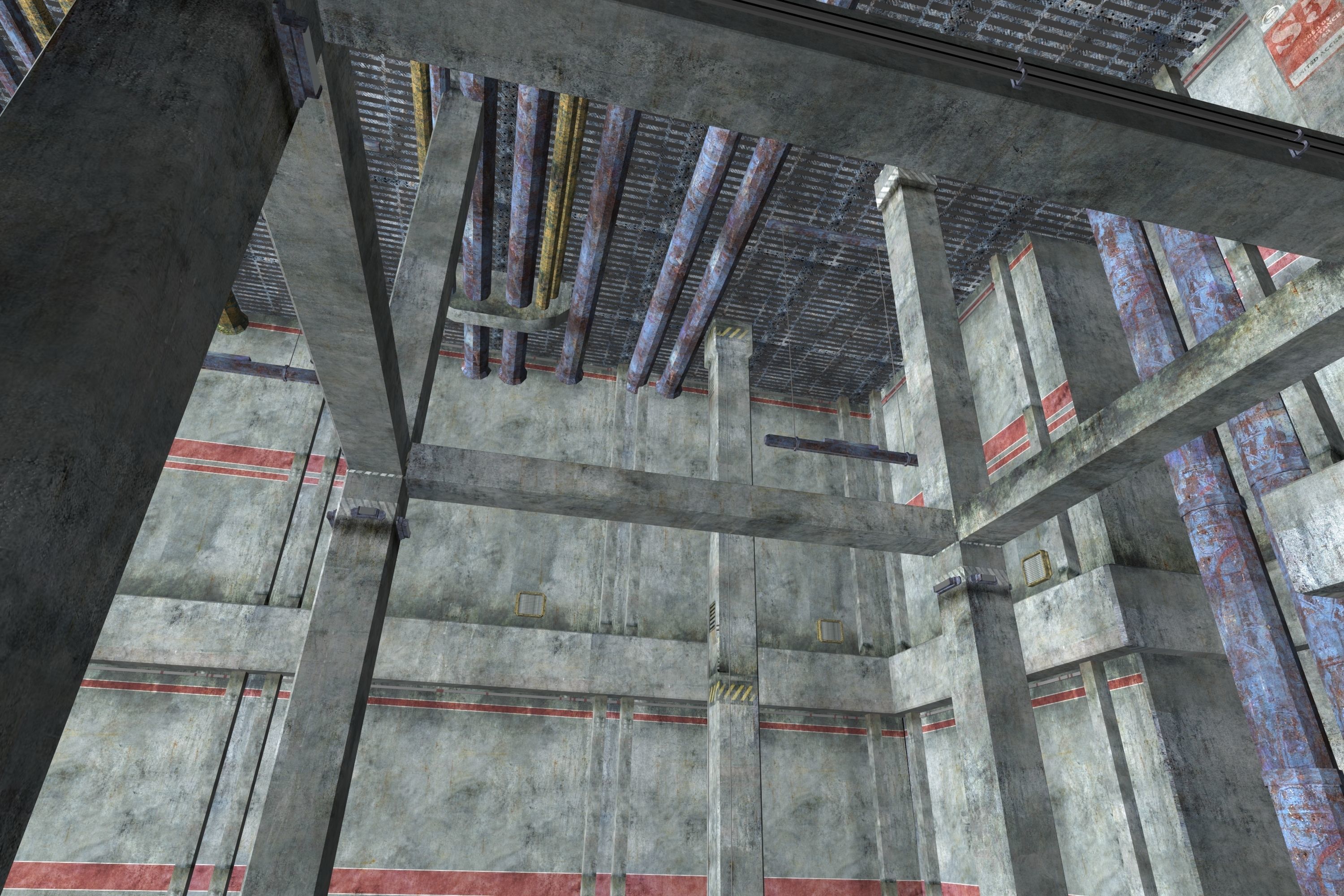 Game Environment Interior Low-poly 3D model_21