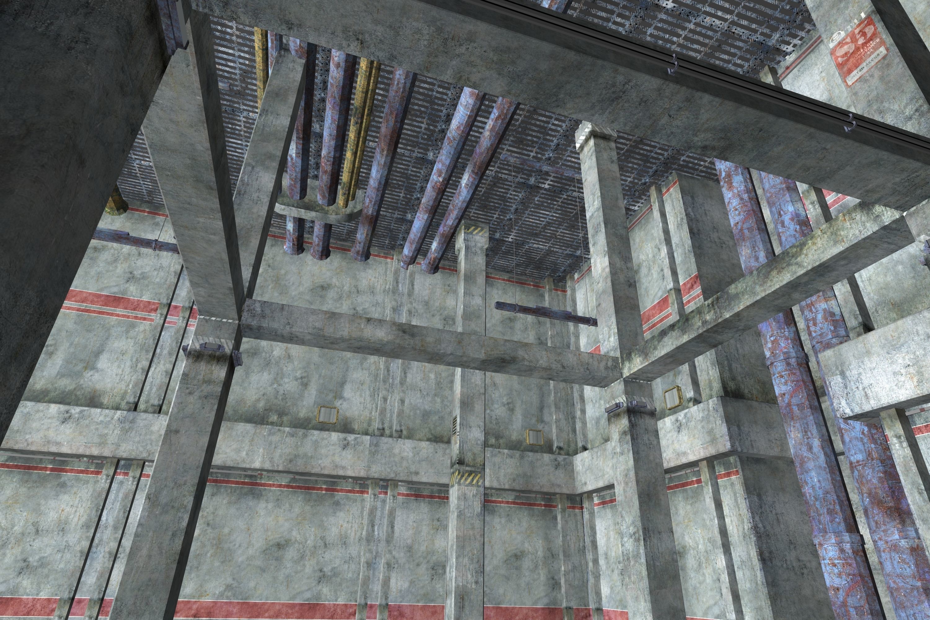 Game Environment Interior Low-poly 3D model_20