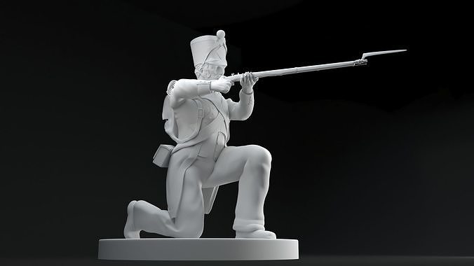 napolenic soldier  3D print model