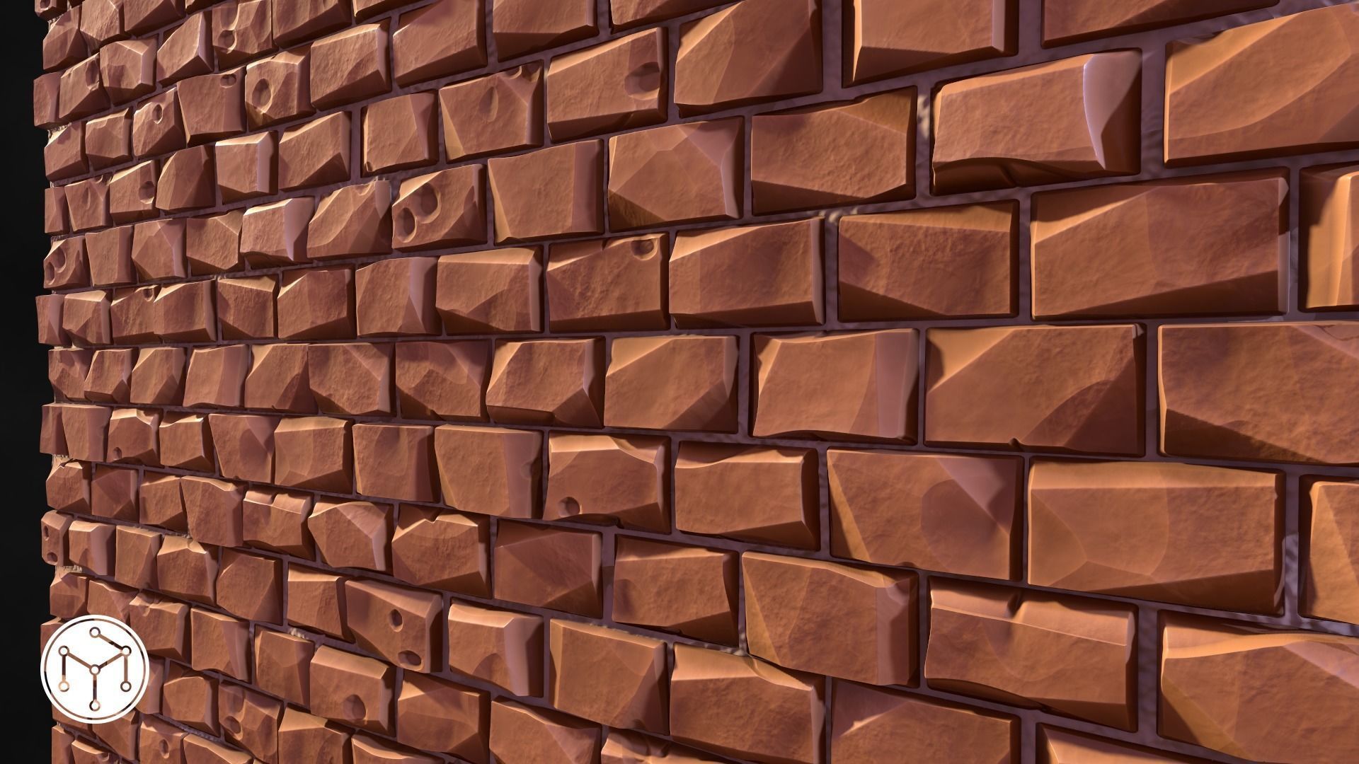 Stylized Brick Material Texture_3