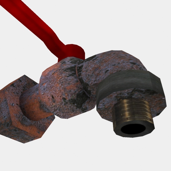 Tap model rusty water with handle Free low-poly 3D model_2