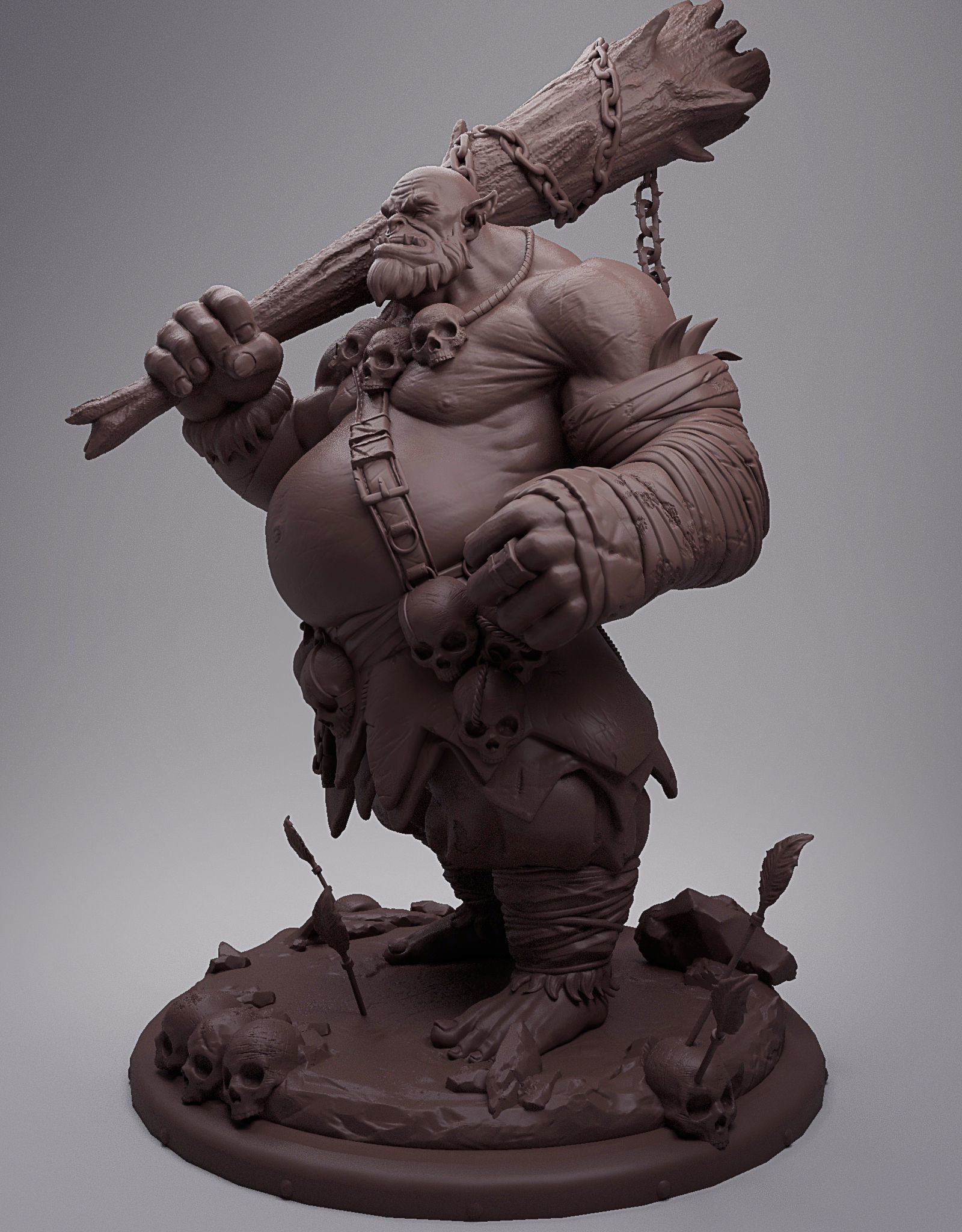 Orc Collectible 3D print model_3