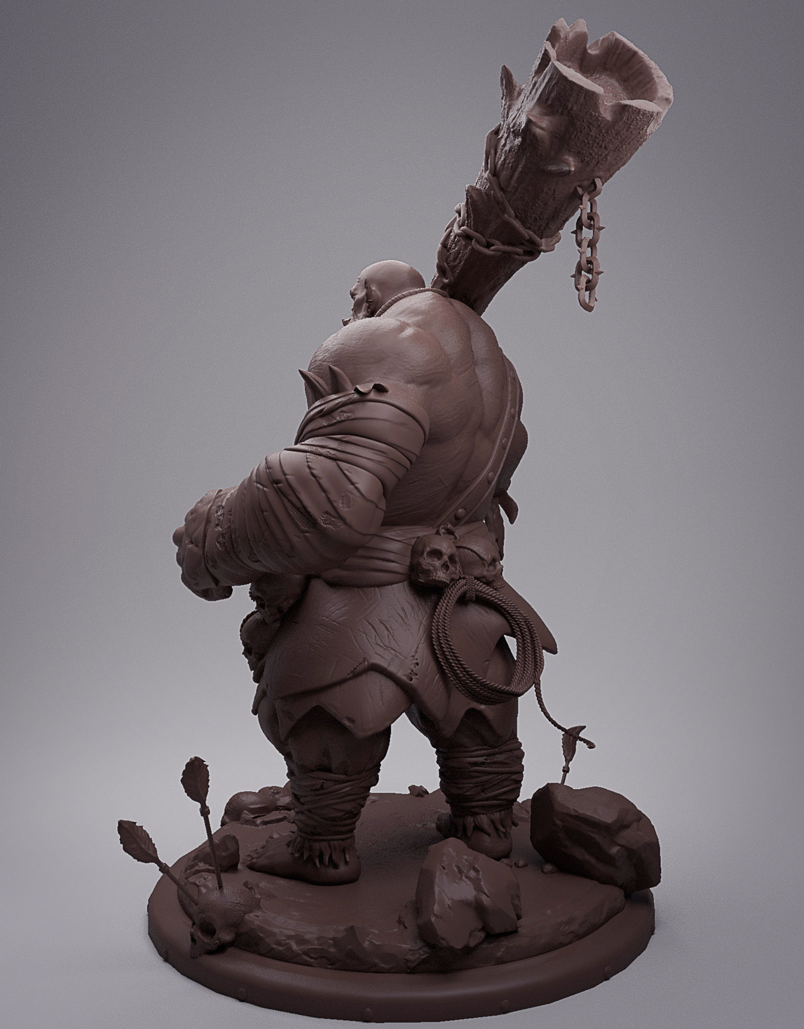 Orc Collectible 3D print model_4