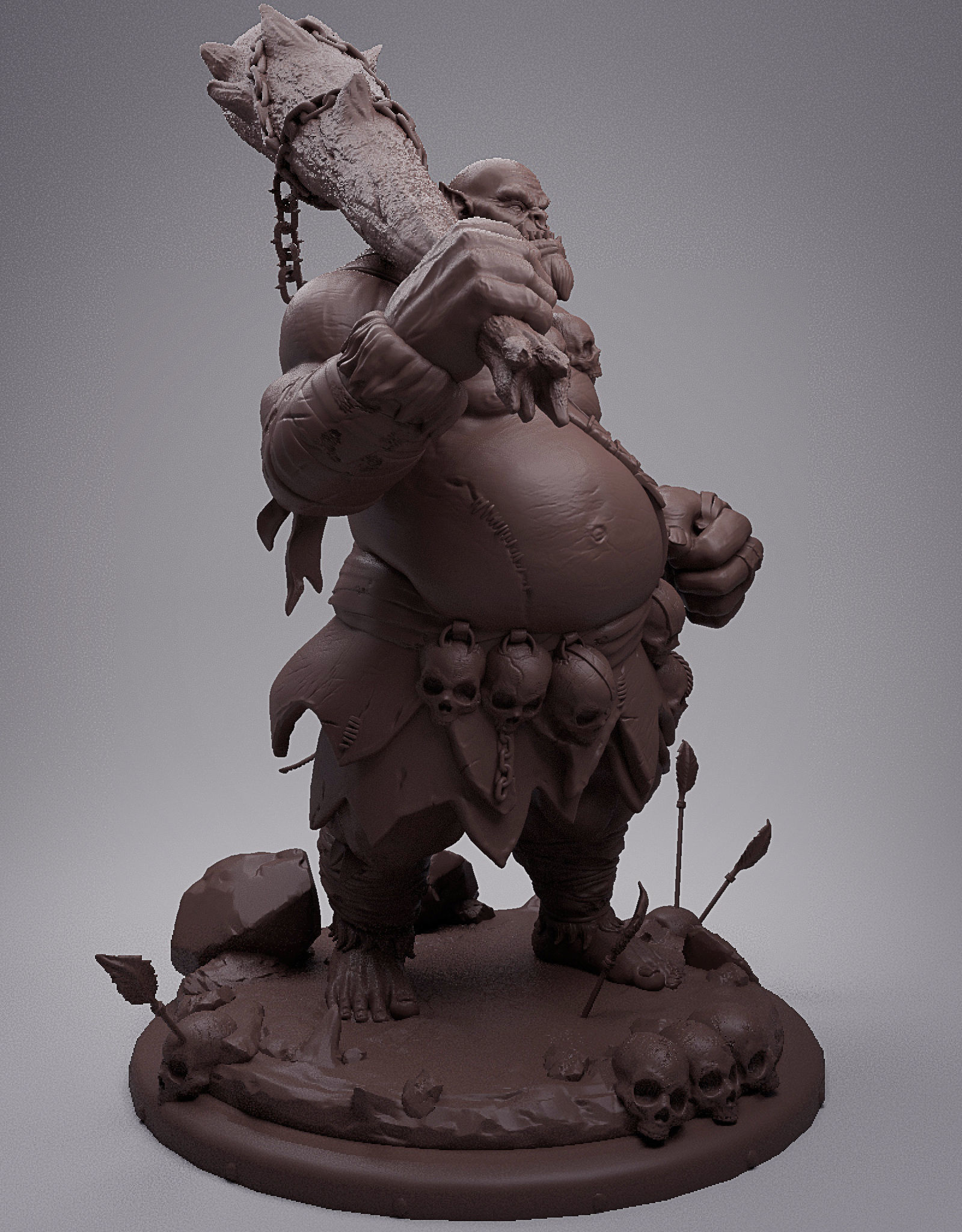 Orc Collectible 3D print model_2