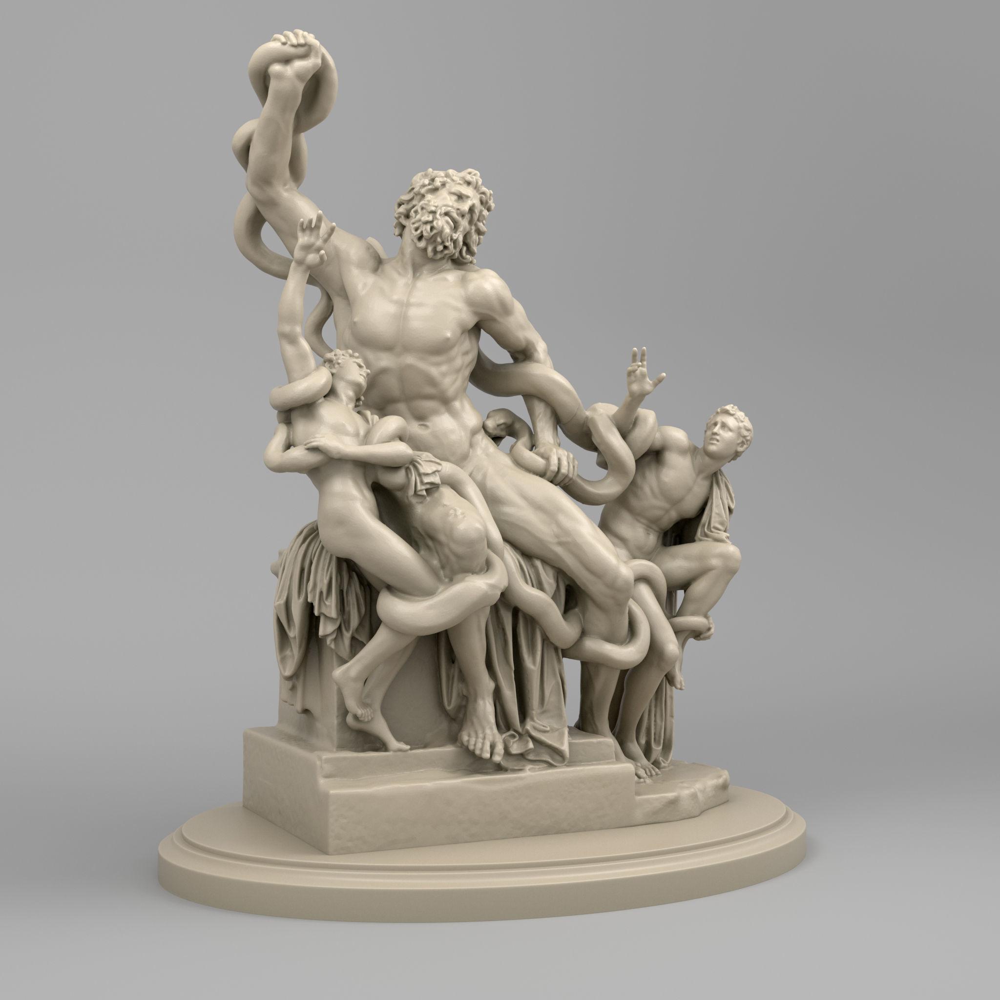 Laocoon and His Sons 3D model_1