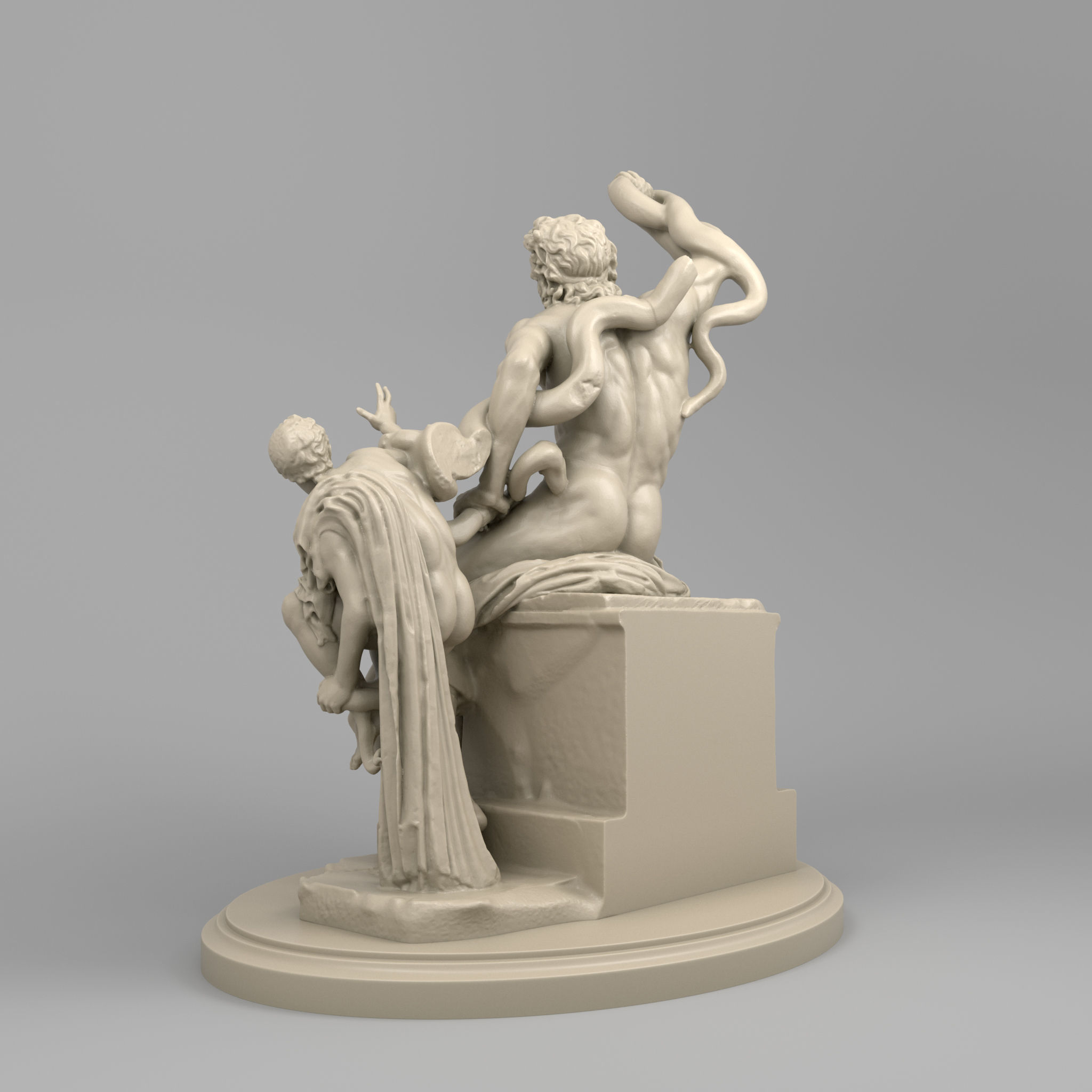 Laocoon and His Sons 3D model_3