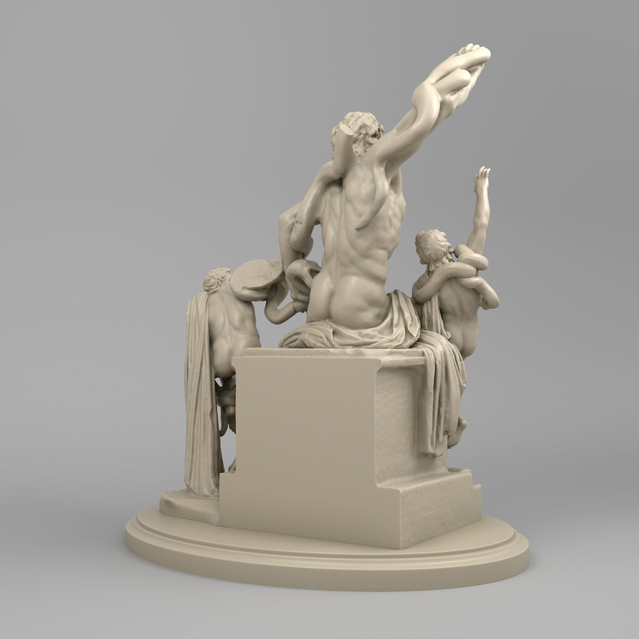 Laocoon and His Sons 3D model_2