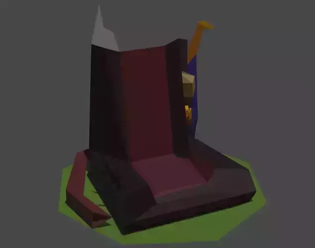 Social Distance Throne Free 3D model