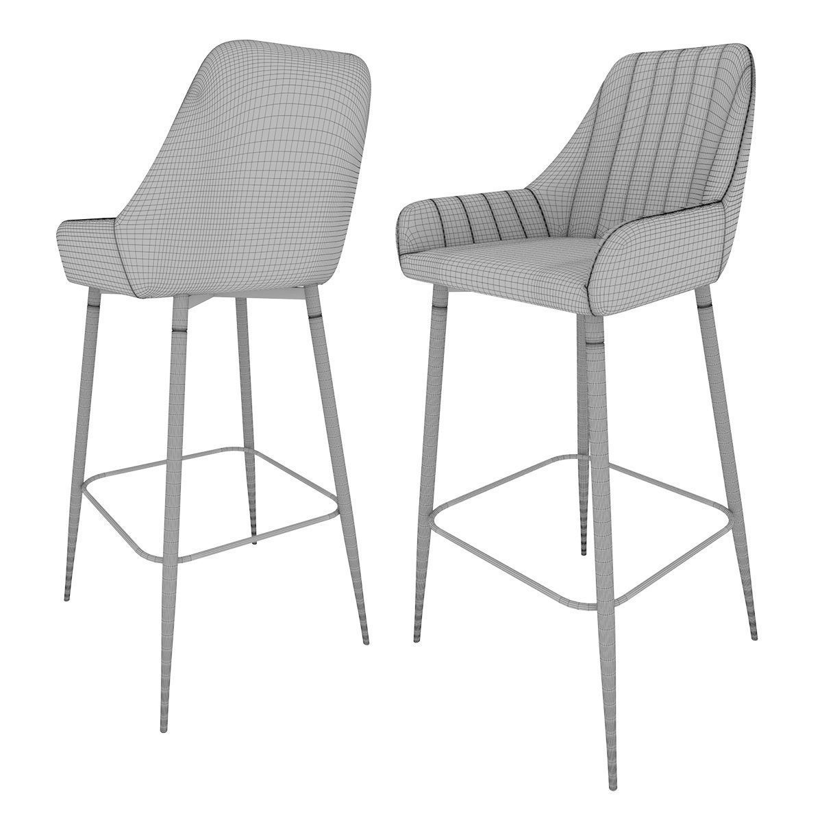 Bar Stool Punch 3D model_3
