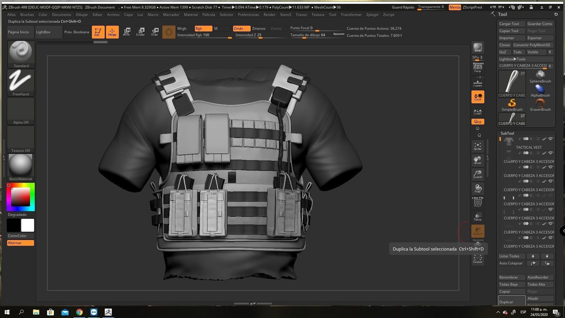 TACTICAL VEST 3D model_7