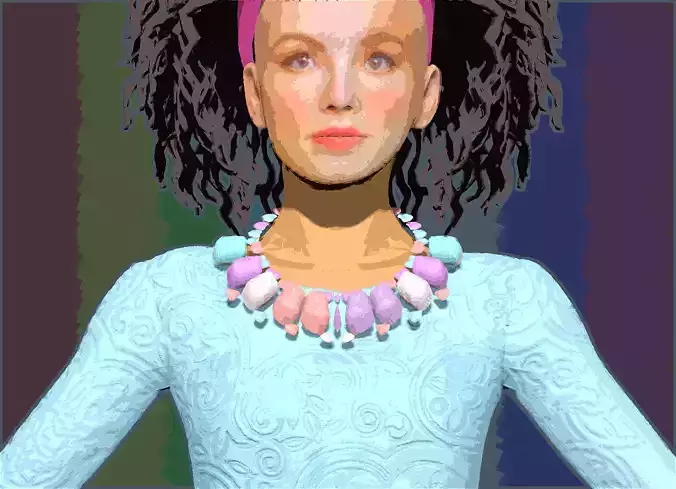 Young Stylish Female PBR Animated