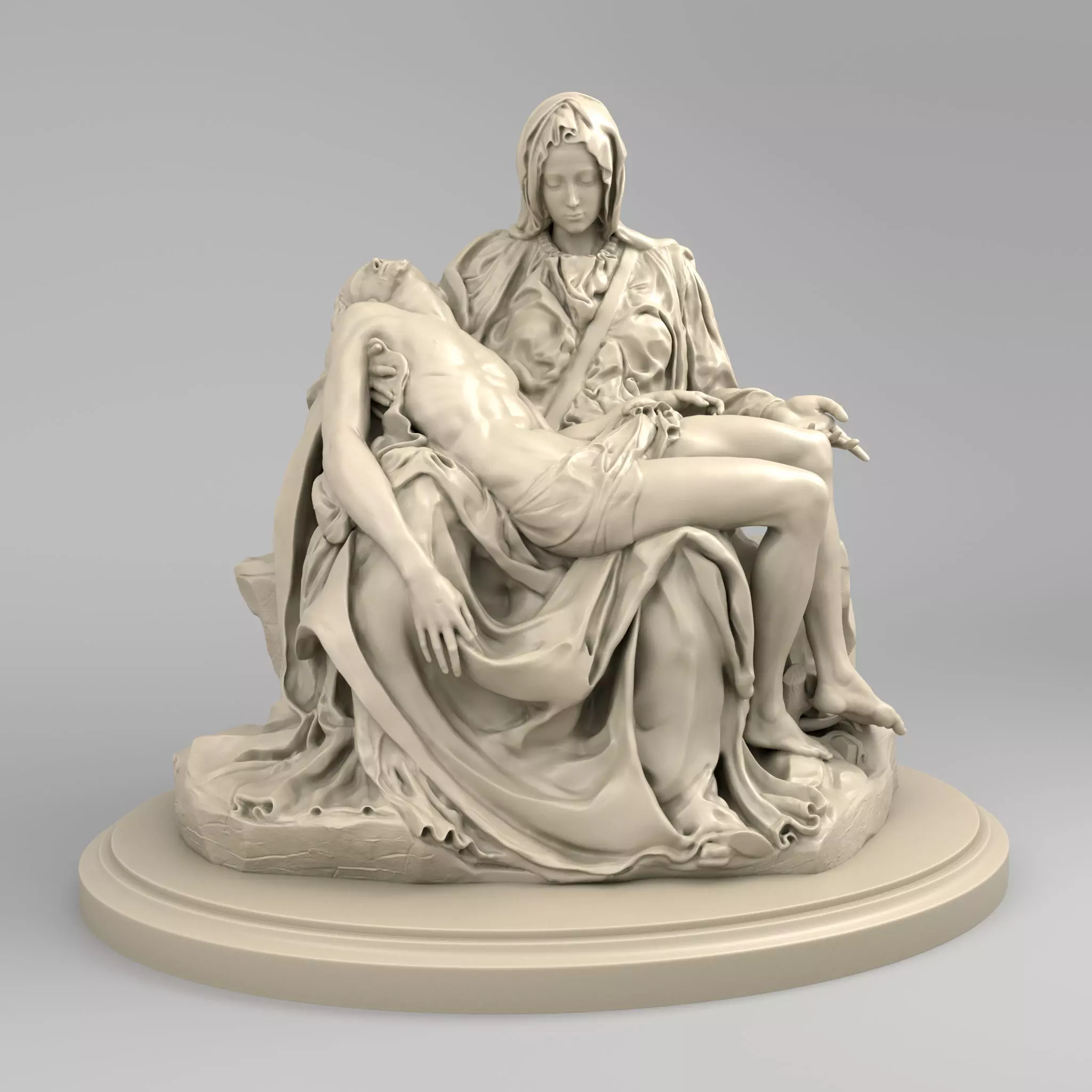 Pieta by Michelangelo Buonarroti  3D model_0