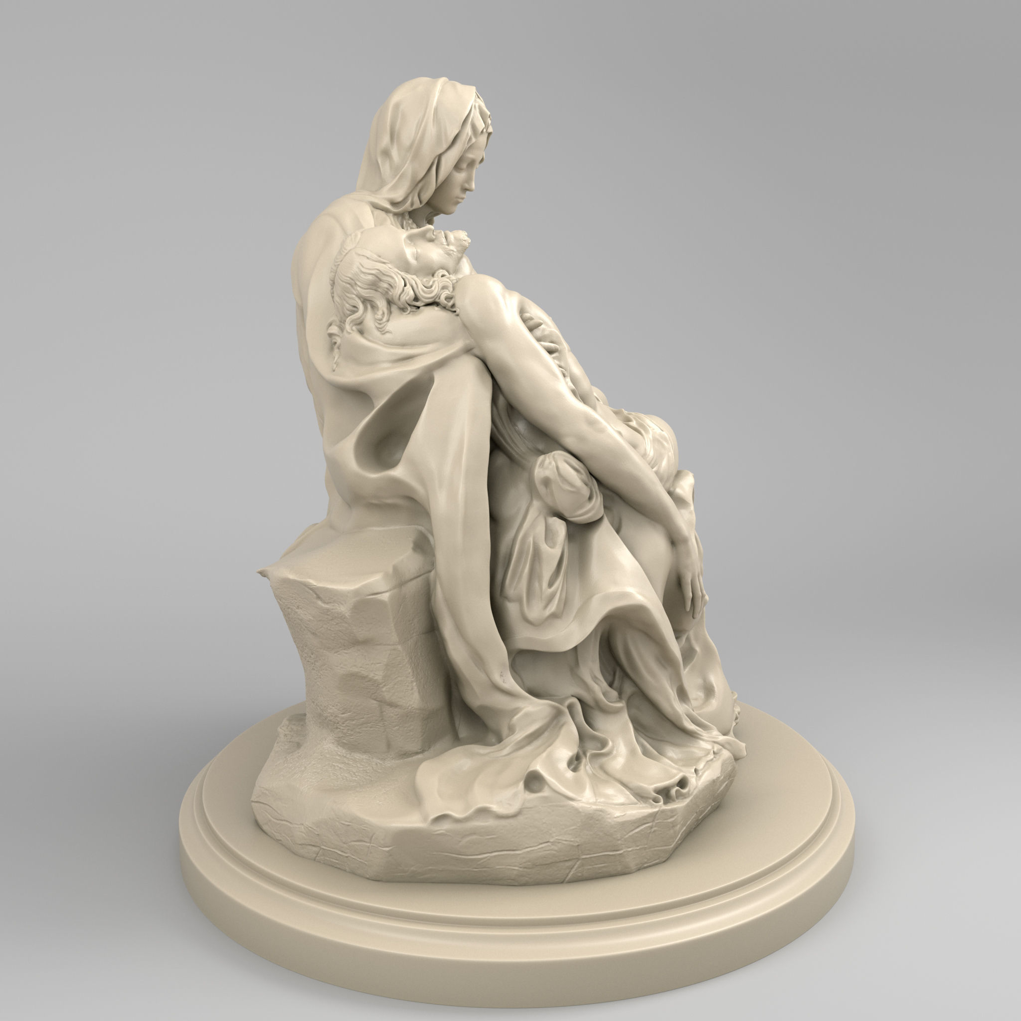 Pieta by Michelangelo Buonarroti  3D model_3
