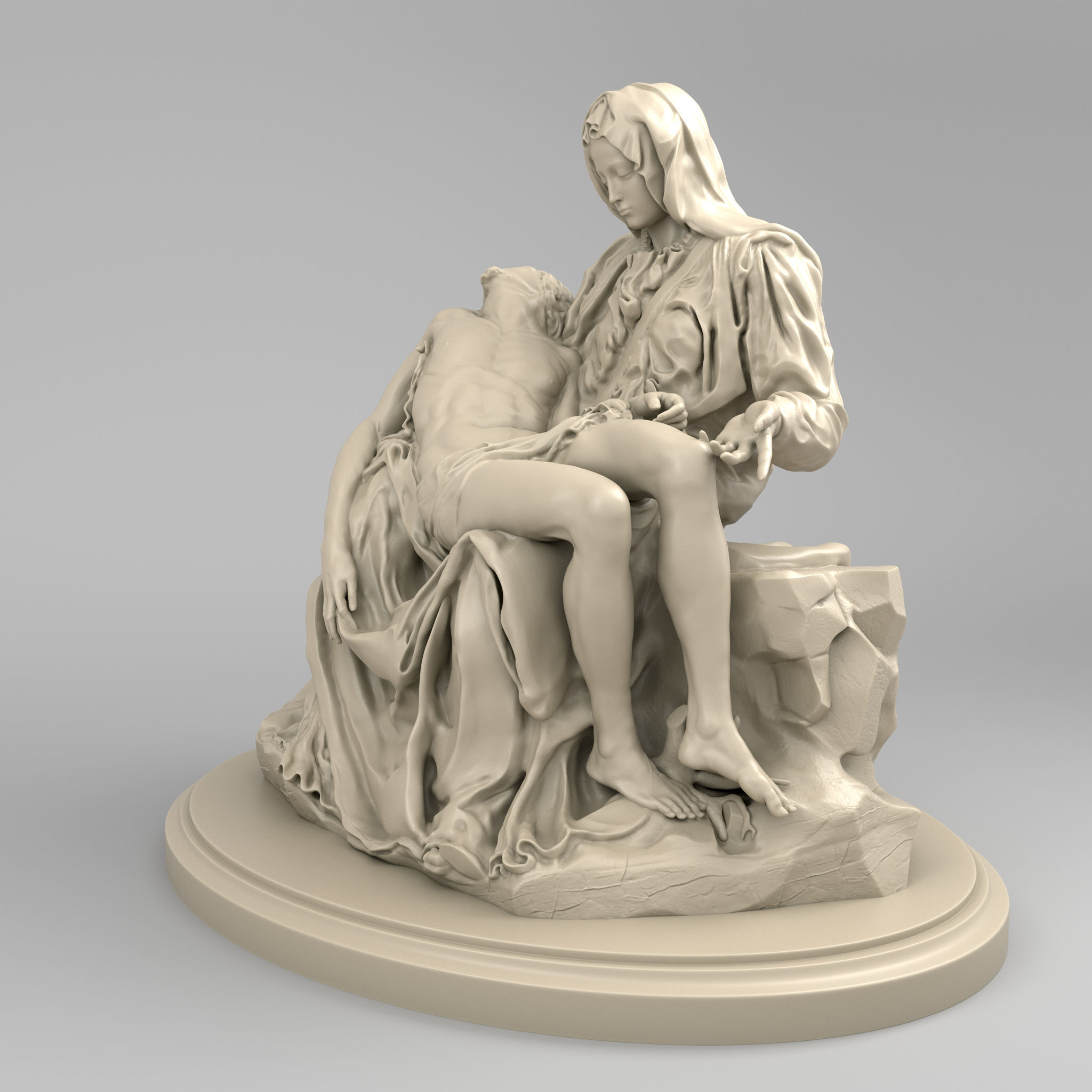 Pieta by Michelangelo Buonarroti  3D model_2