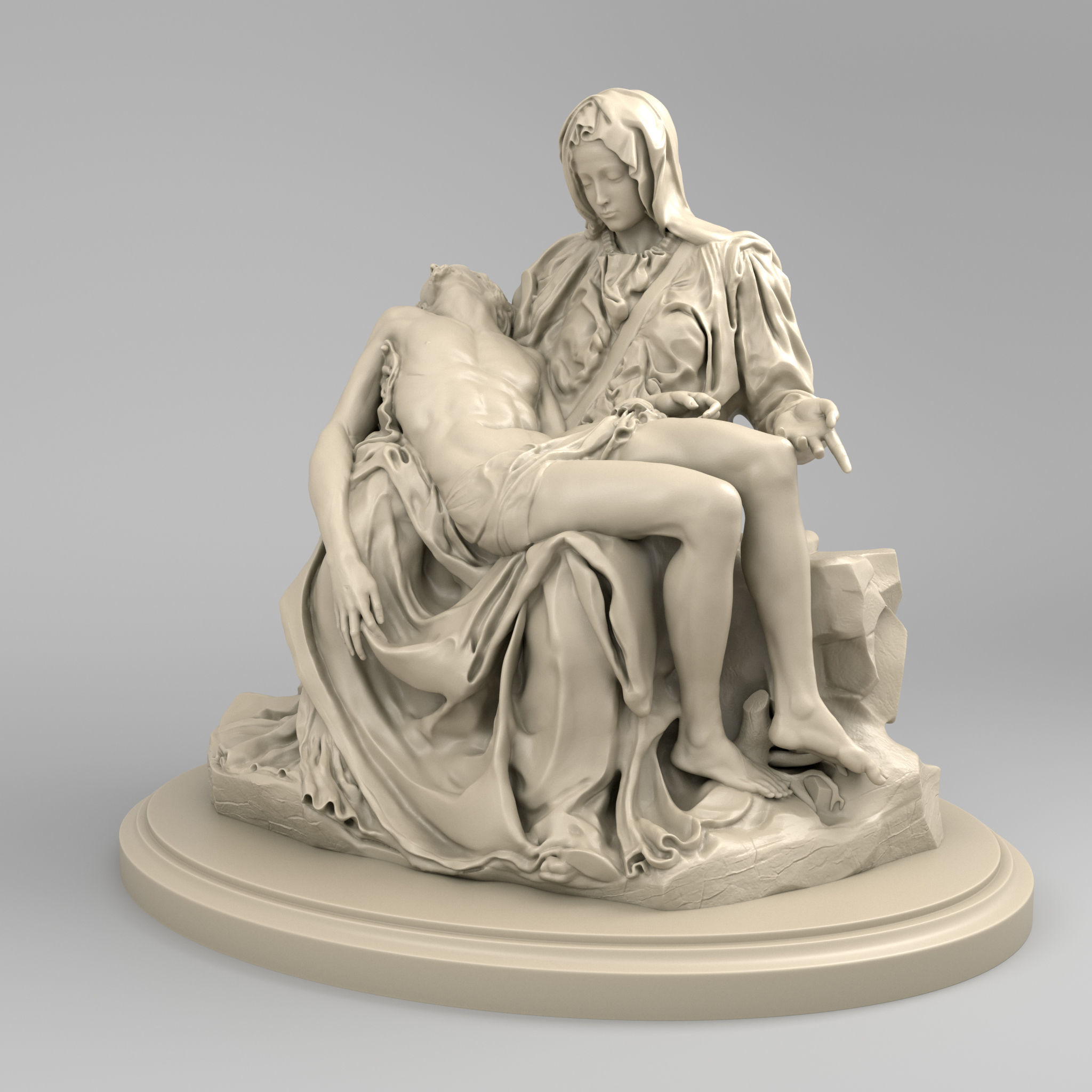 Pieta by Michelangelo Buonarroti  3D model_1
