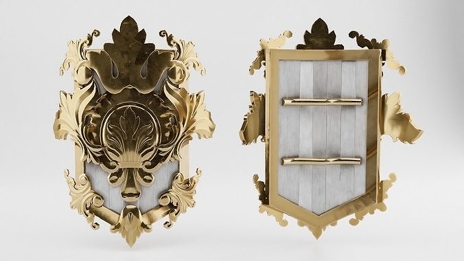 Medieval Royal Shield 3D model