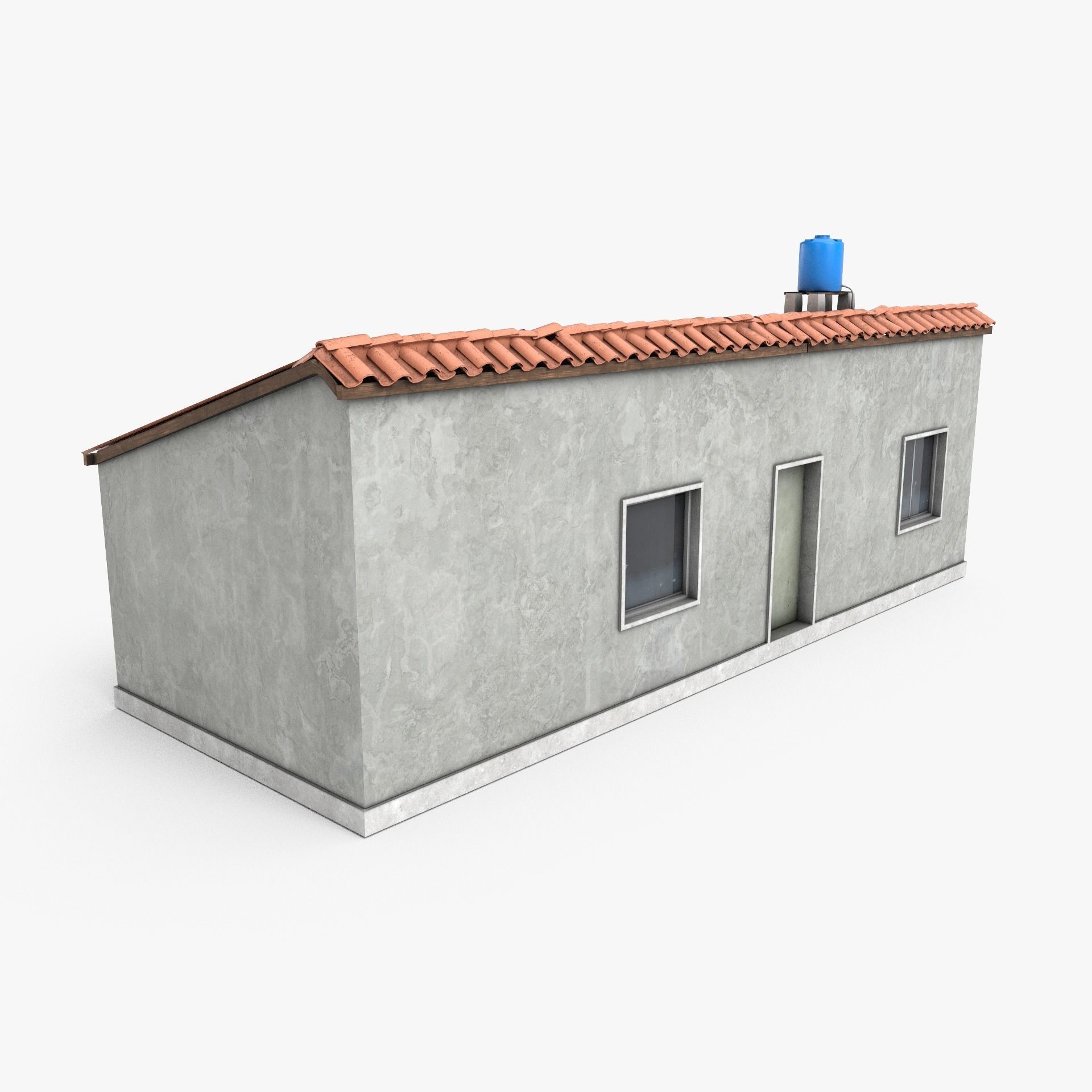 Favela Building Low-poly 3D model_11