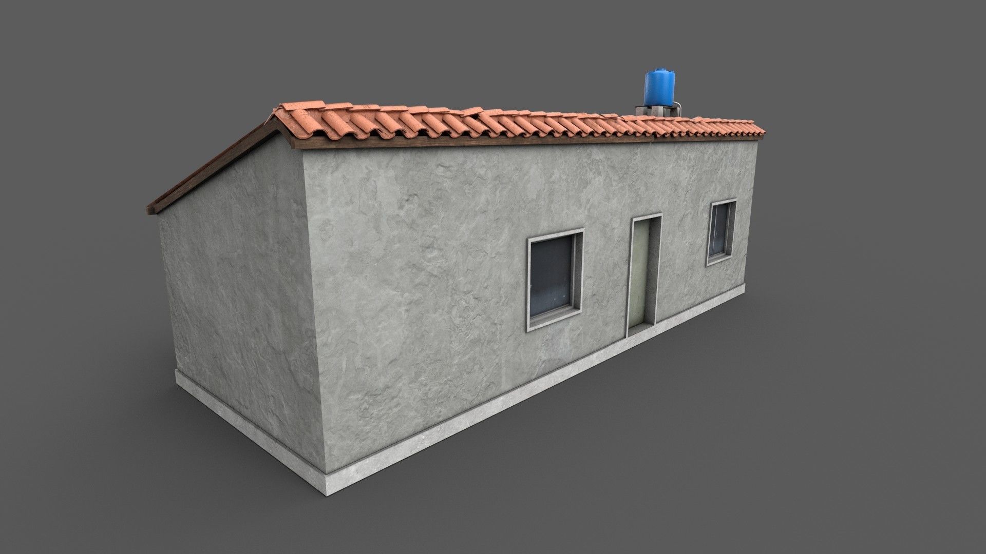 Favela Building Low-poly 3D model_6