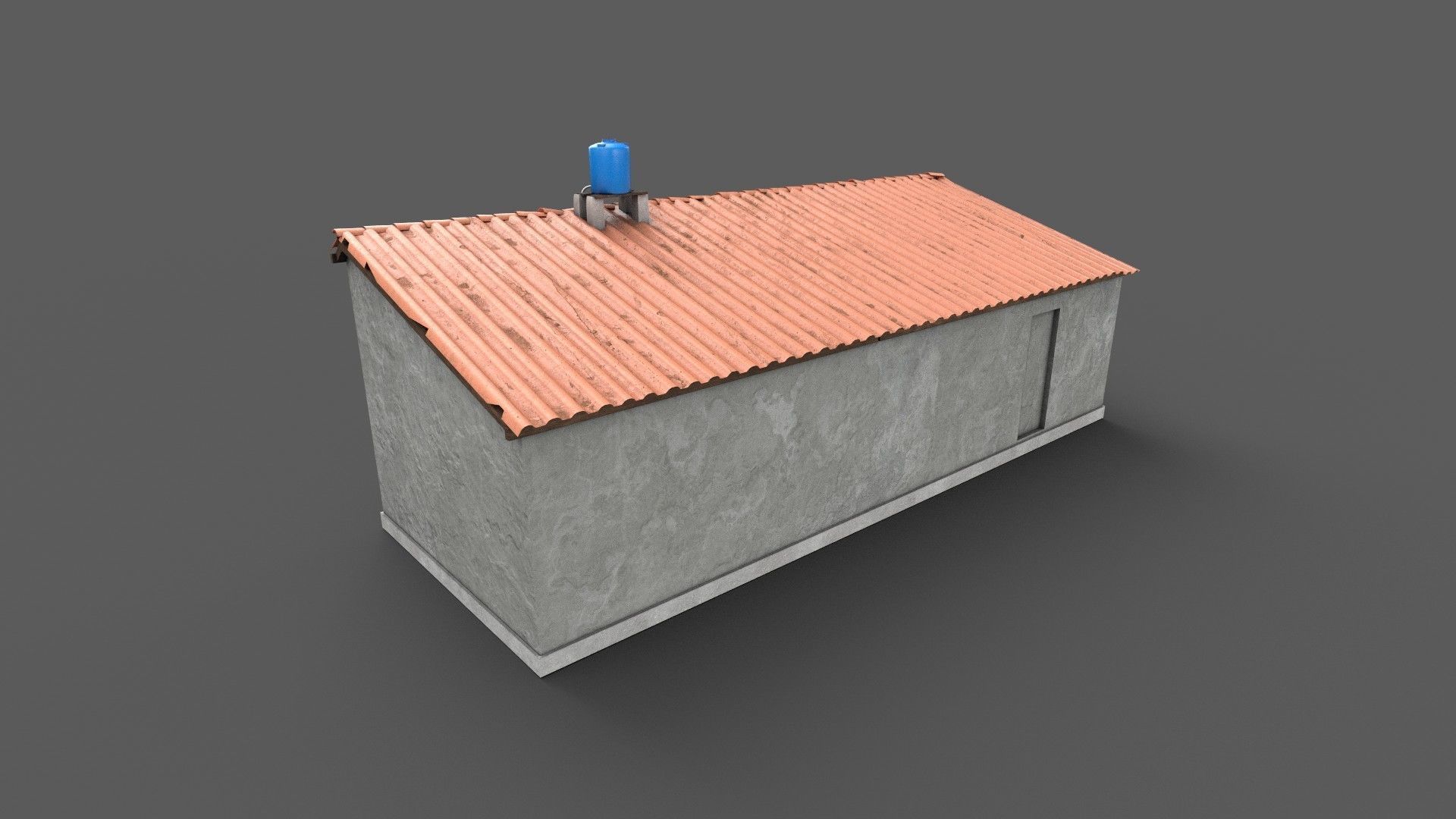 Favela Building Low-poly 3D model_2