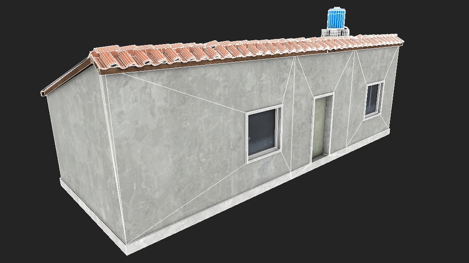 Favela Building Low-poly 3D model_10