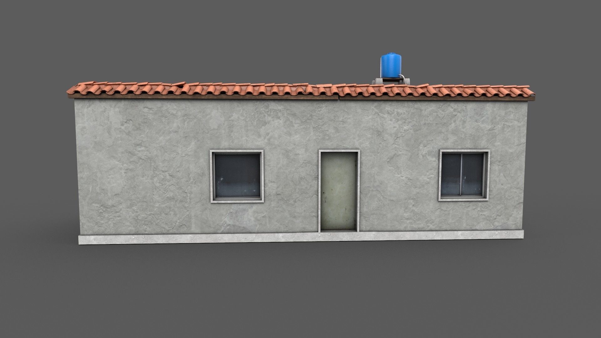 Favela Building Low-poly 3D model_1