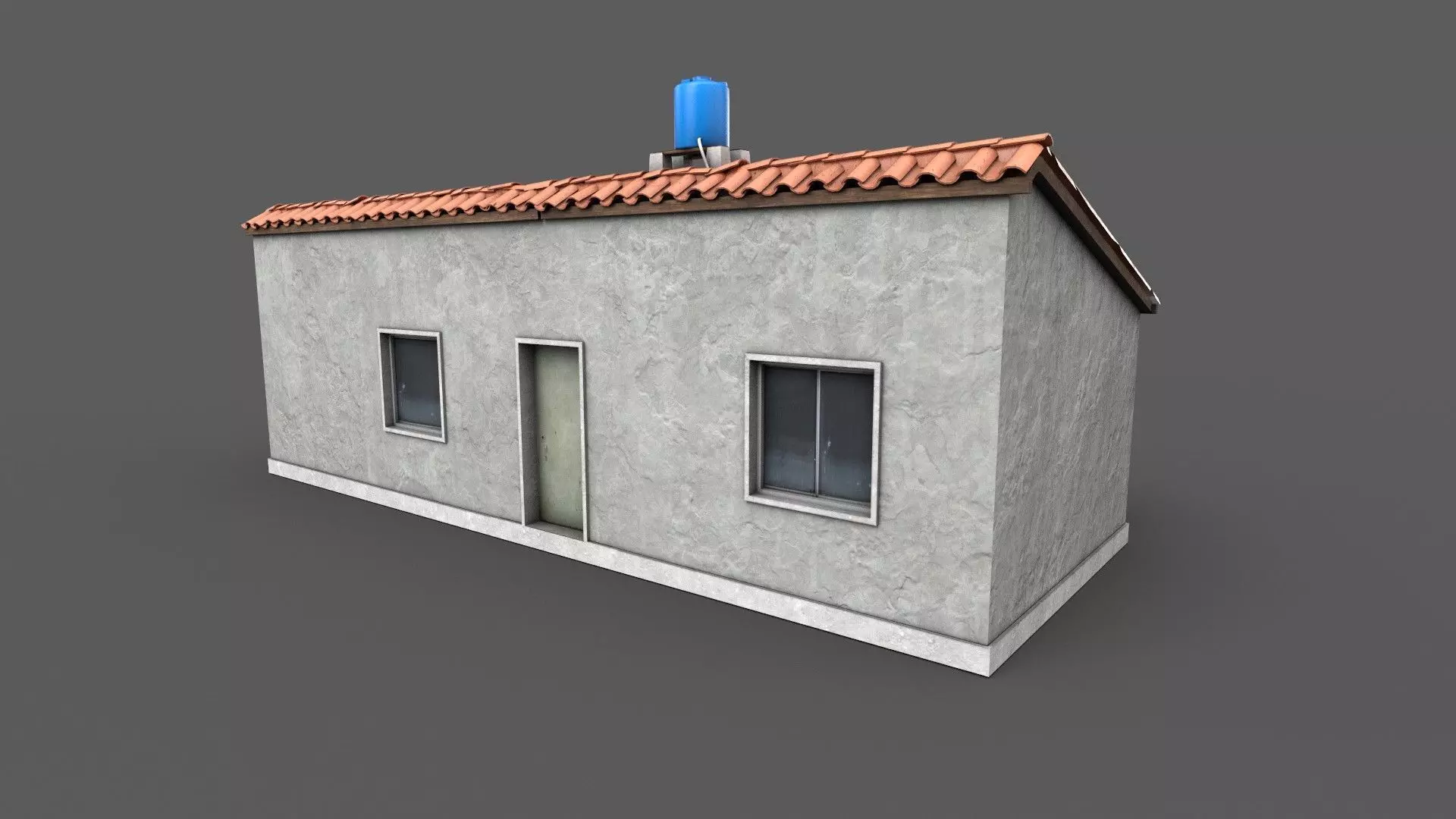 Favela Building Low-poly 3D model_0