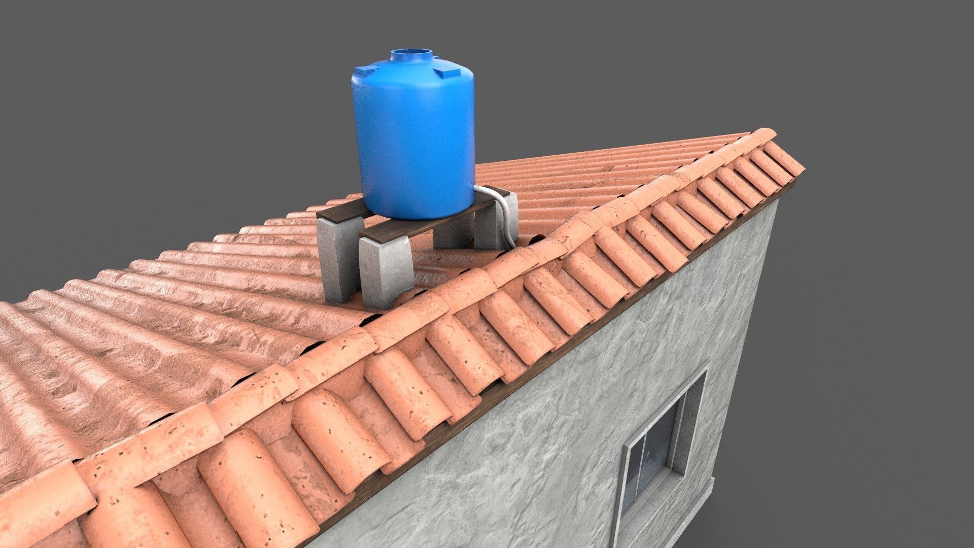 Favela Building Low-poly 3D model_7