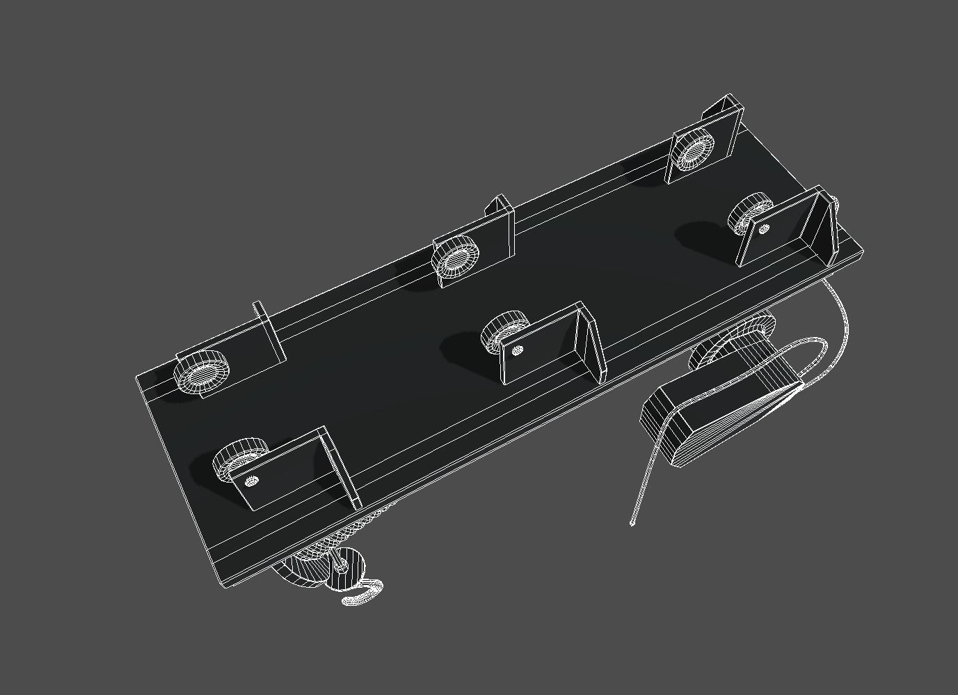 Defect scifi crane  Low-poly 3D model_18