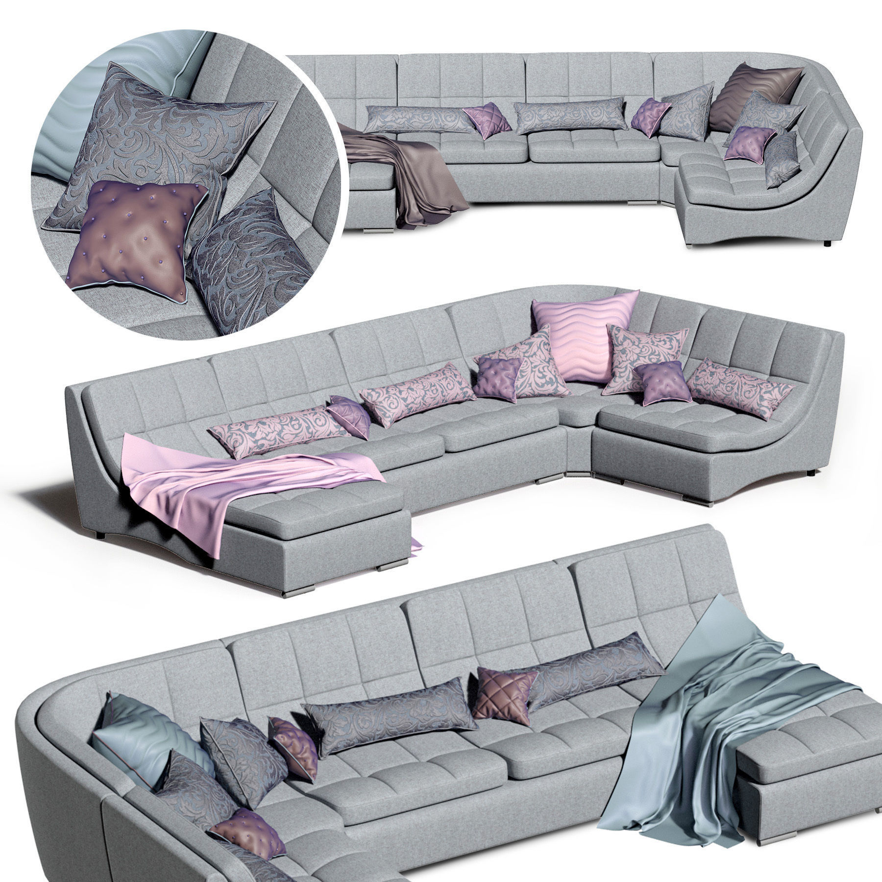 Sofa San Diego 3D model_2