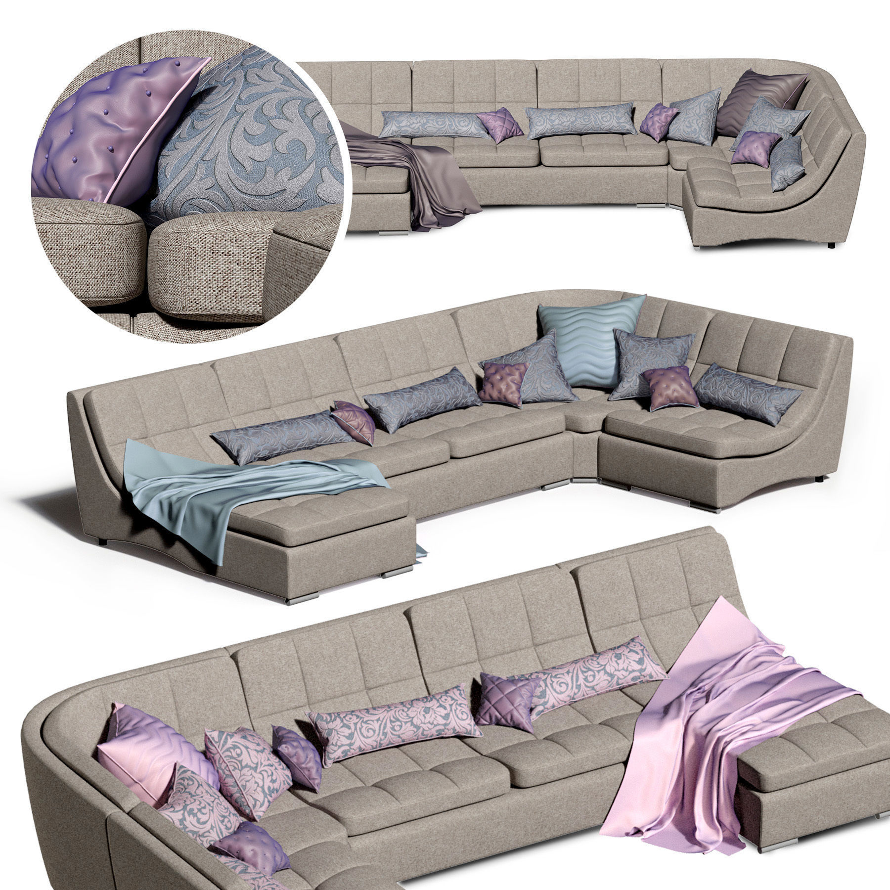 Sofa San Diego 3D model_1