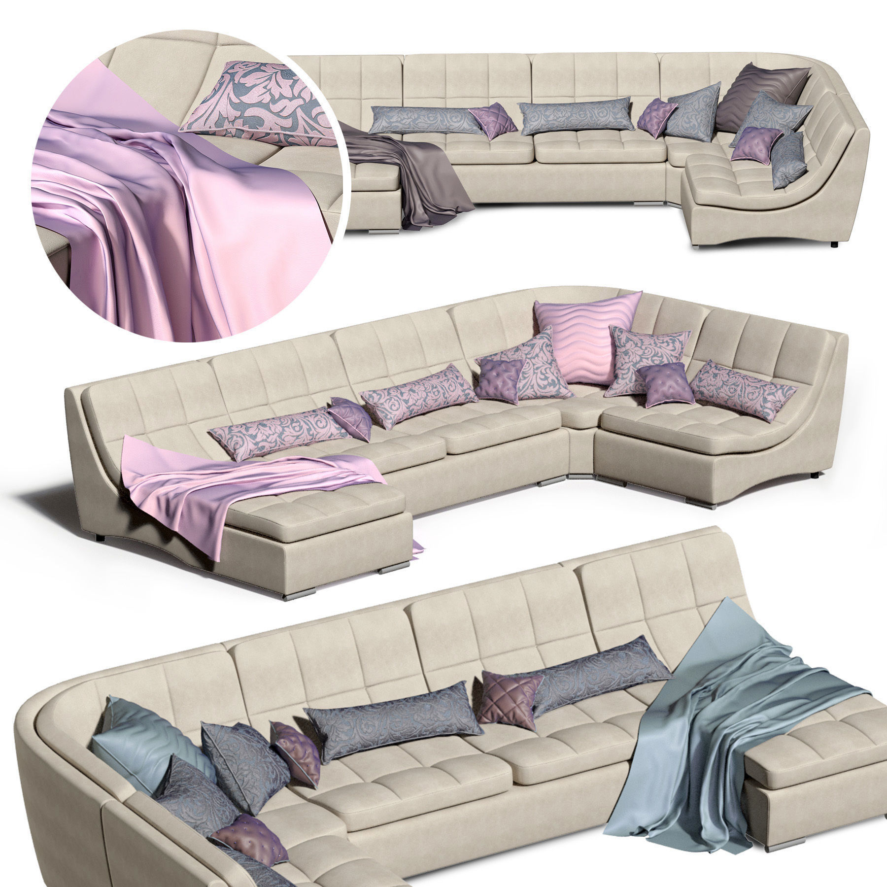 Sofa San Diego 3D model_3