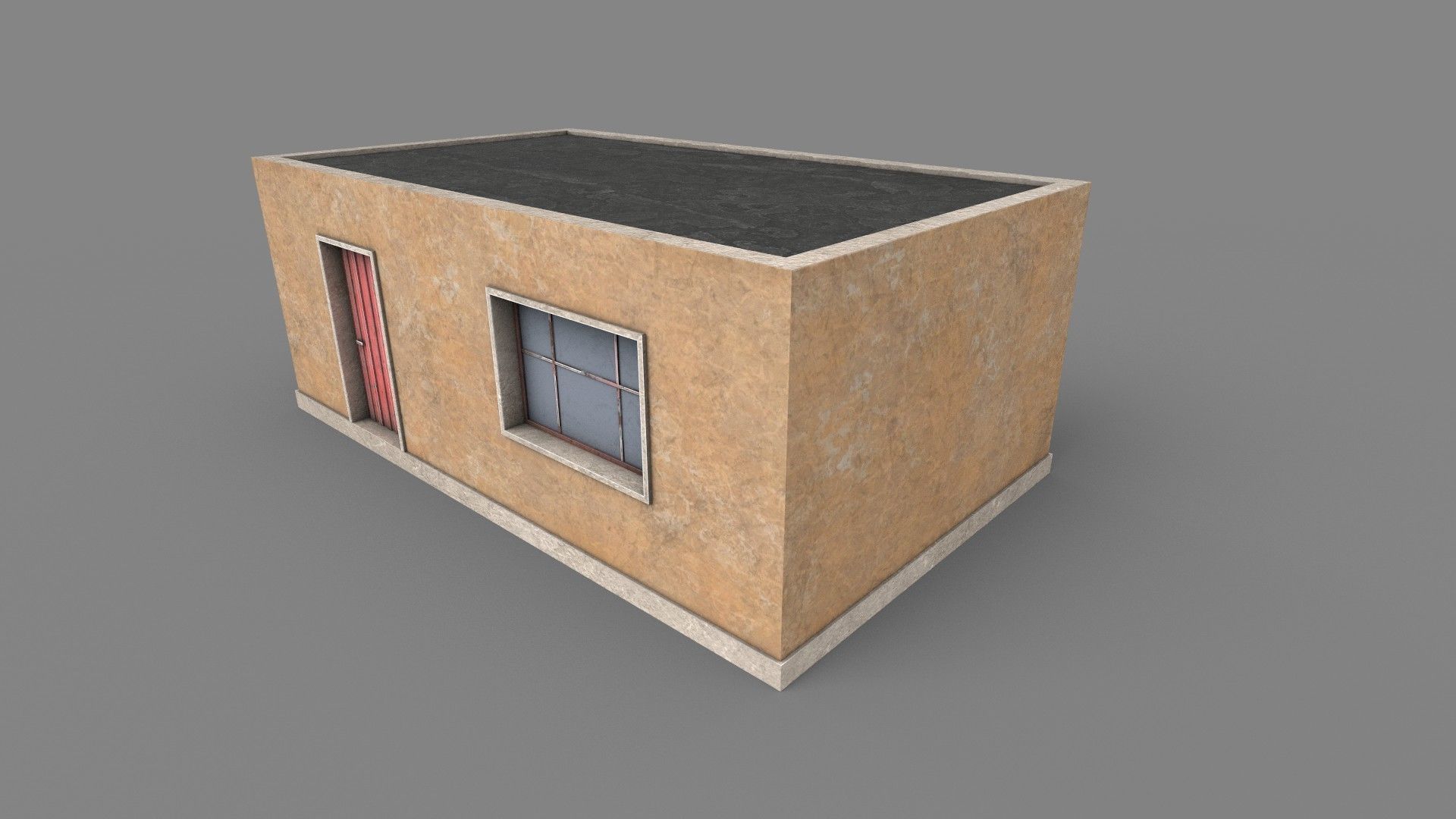 Favela Building 01 Low-poly 3D model_4